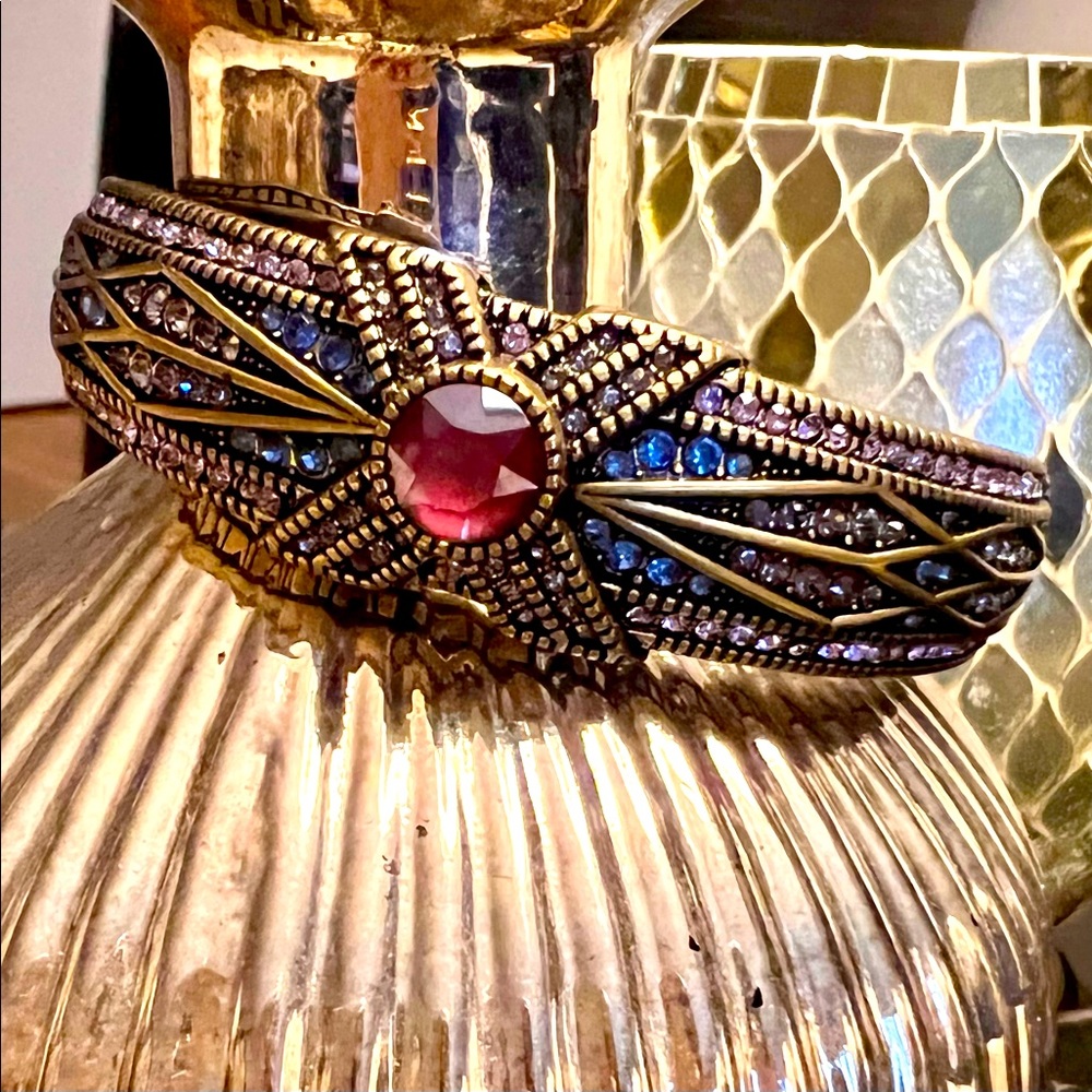 Heidi Daus Hinge Cuff with Swarovski Crystals